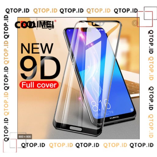 Tempered Glass Full 9D/5D INFINIX HOT 8, NOTE 7 Premium Quality  [QTOP]