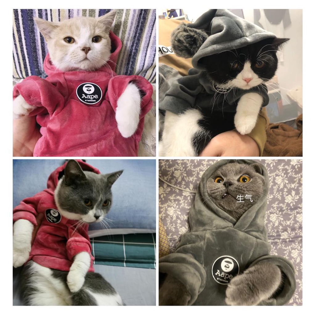 Yufei Sweater Hoodie Super Lembut Untuk Anjing / Kucing