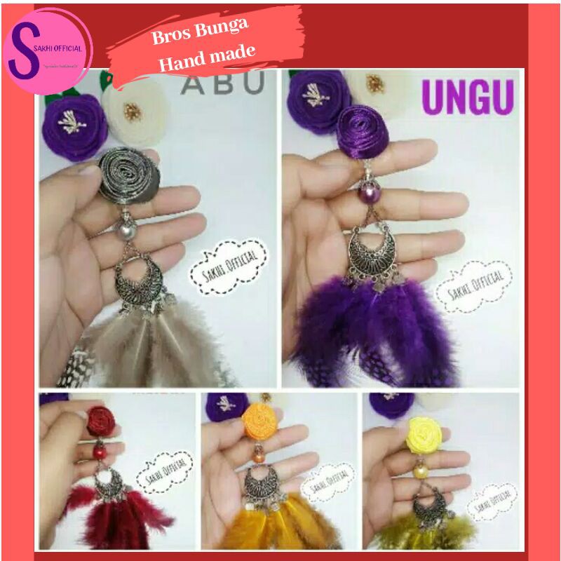 Bros Hijab Anting Juntai Peniti Untuk Aksesoris Jilbab Fashion Wanita