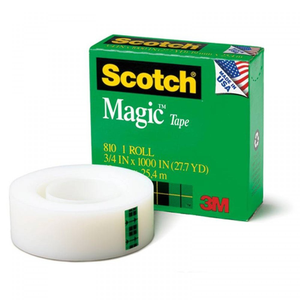 3M Scotch Magic Tape 810 , 3/4 Inch x 36 Yard (PCS)