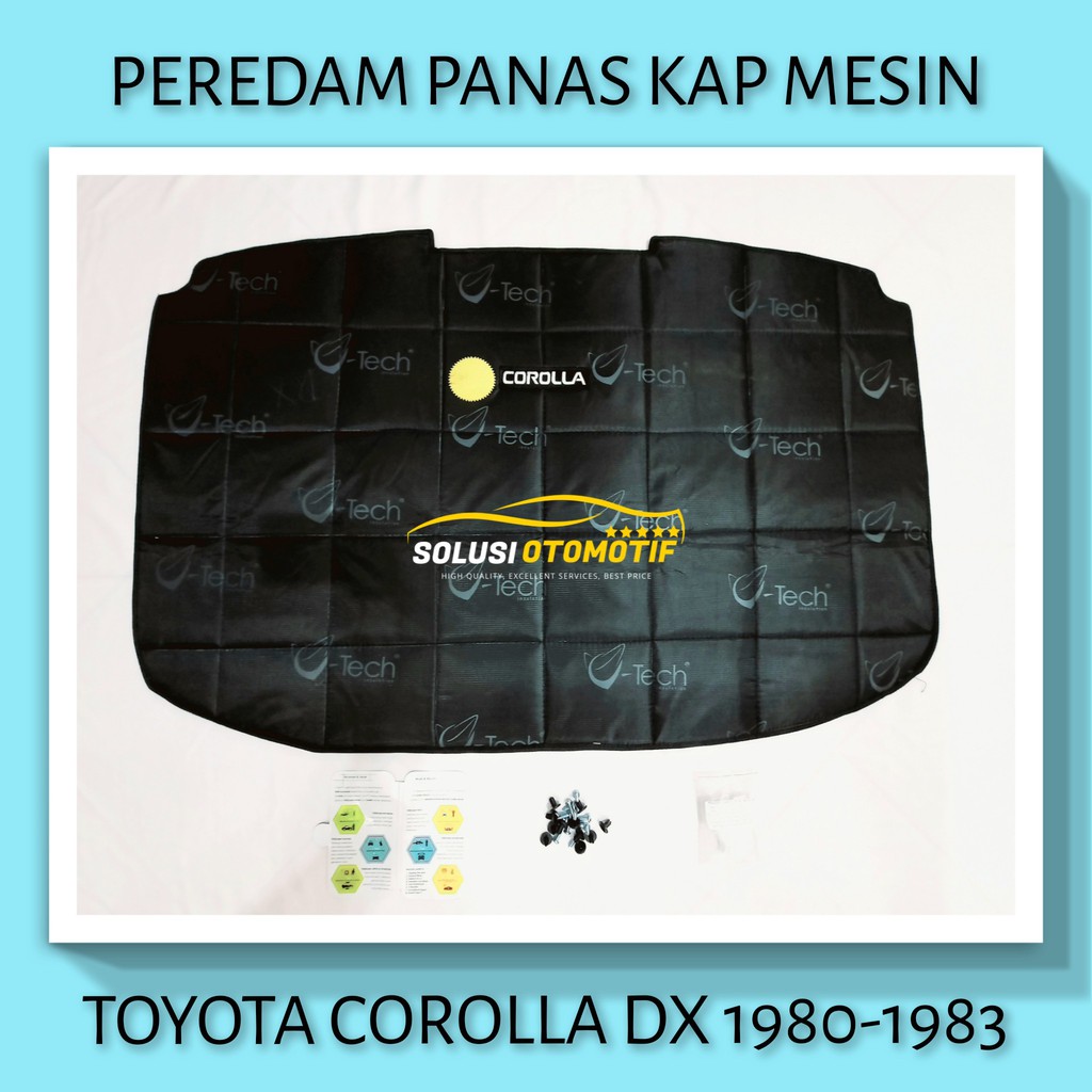 TOYOTA COROLLA DX 1980-1983 VTECH Aksesoris Peredam Panas Kap Mesin Mobil