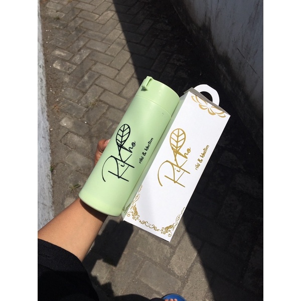 Paket souvenir Tumbler (Botol + Box + Sablon)