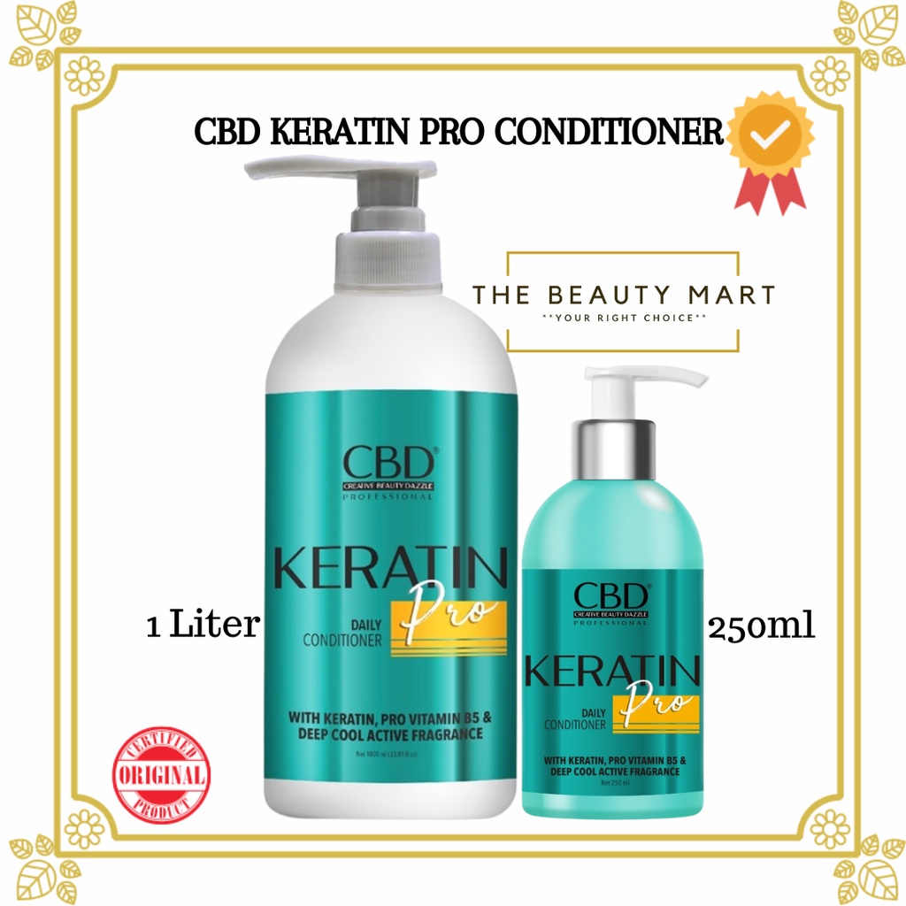 CBD Professional Keratin Pro Hair Treatment Conditioner 1000ml &amp; 250ml