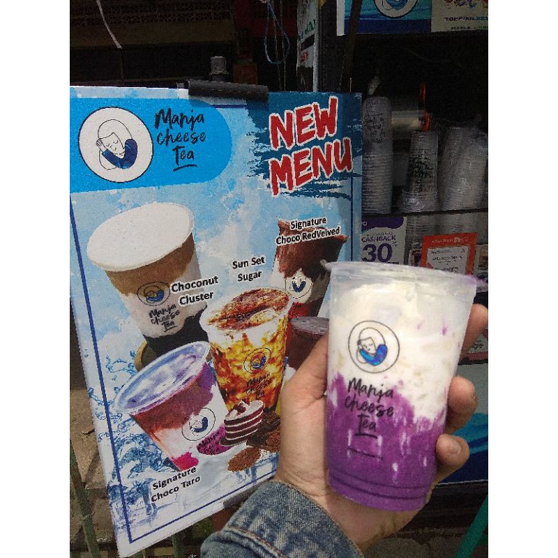 

Bubuk Taro dan coklat minuman kekini an premium asli