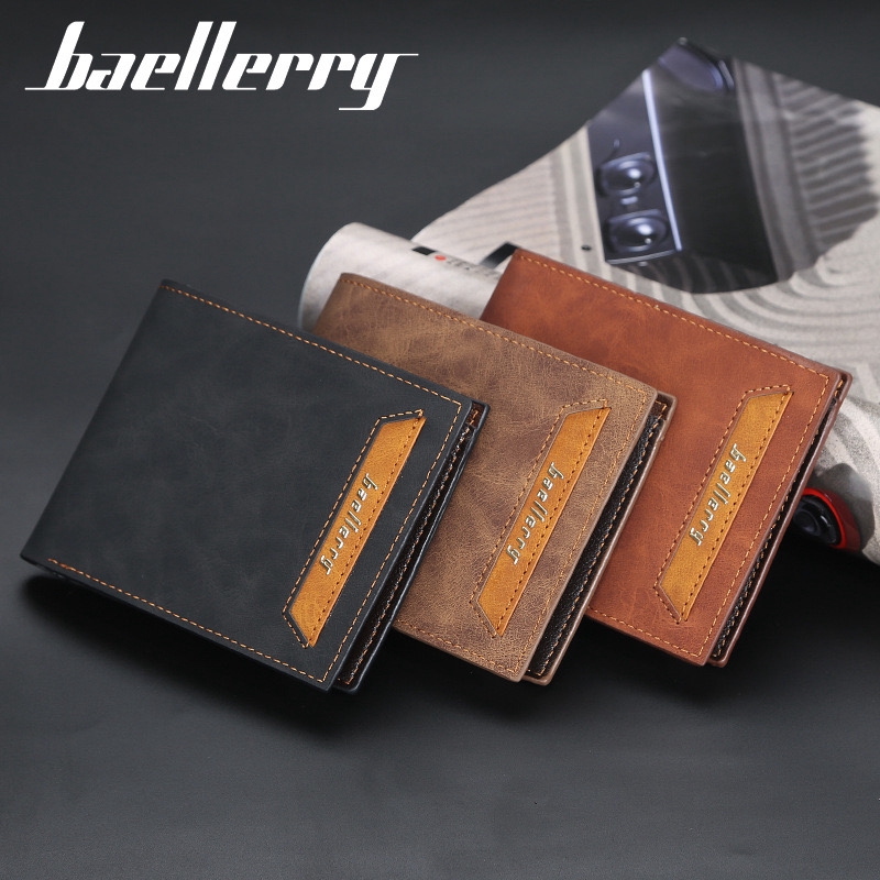 BAELLERRY DR038 Dompet Lipat Kulit Pria WK-SBY