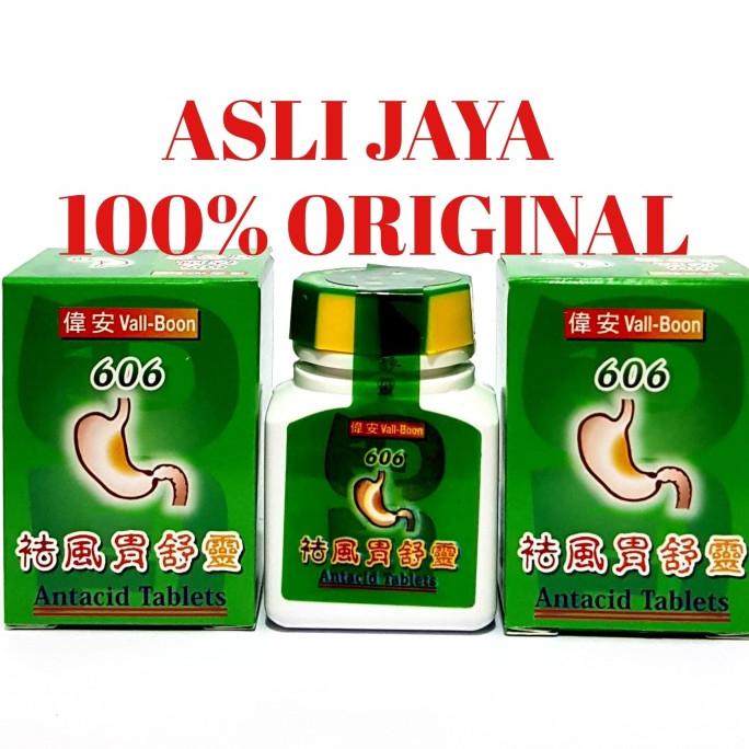Vall-Boon 606 Antacid Tablet - Obat Maag,Nyeri & Asam Lambung Herbal