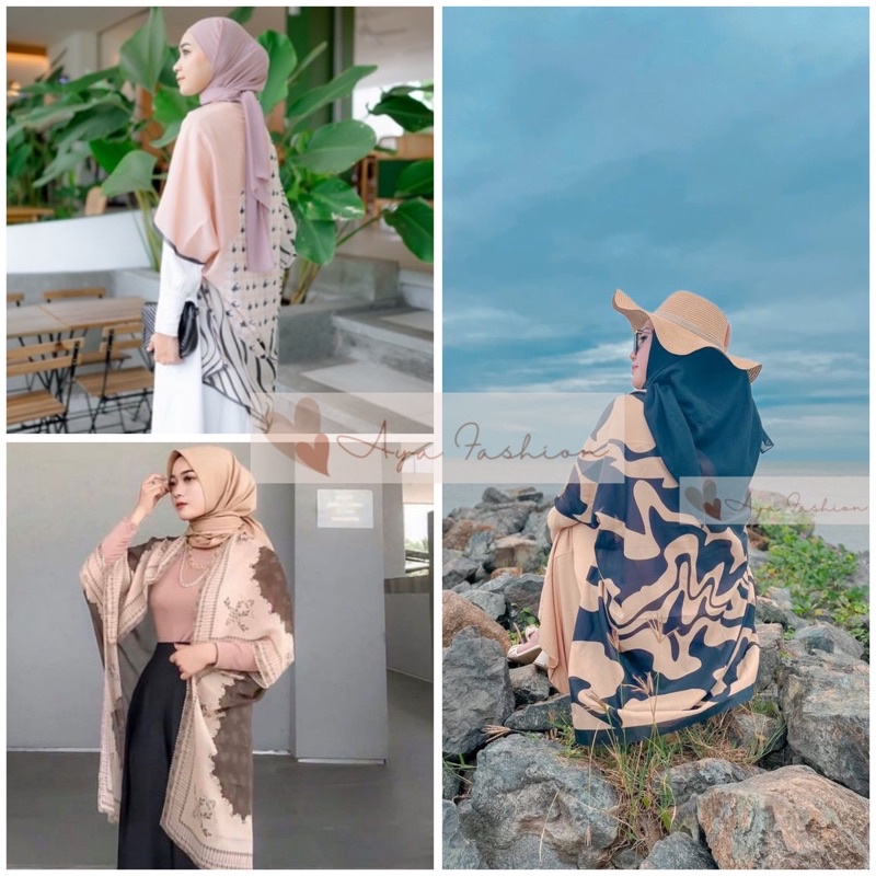 READY STOCK OUTER SCARF MOTIF OUTER BATIK / CARDIGAN / OUTER KEKINIAN / KIMONO / OUTER LUCU OUTER HI