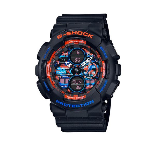 Jam Casio G-Shock GA-140CT-1A GA140CT HItam Original