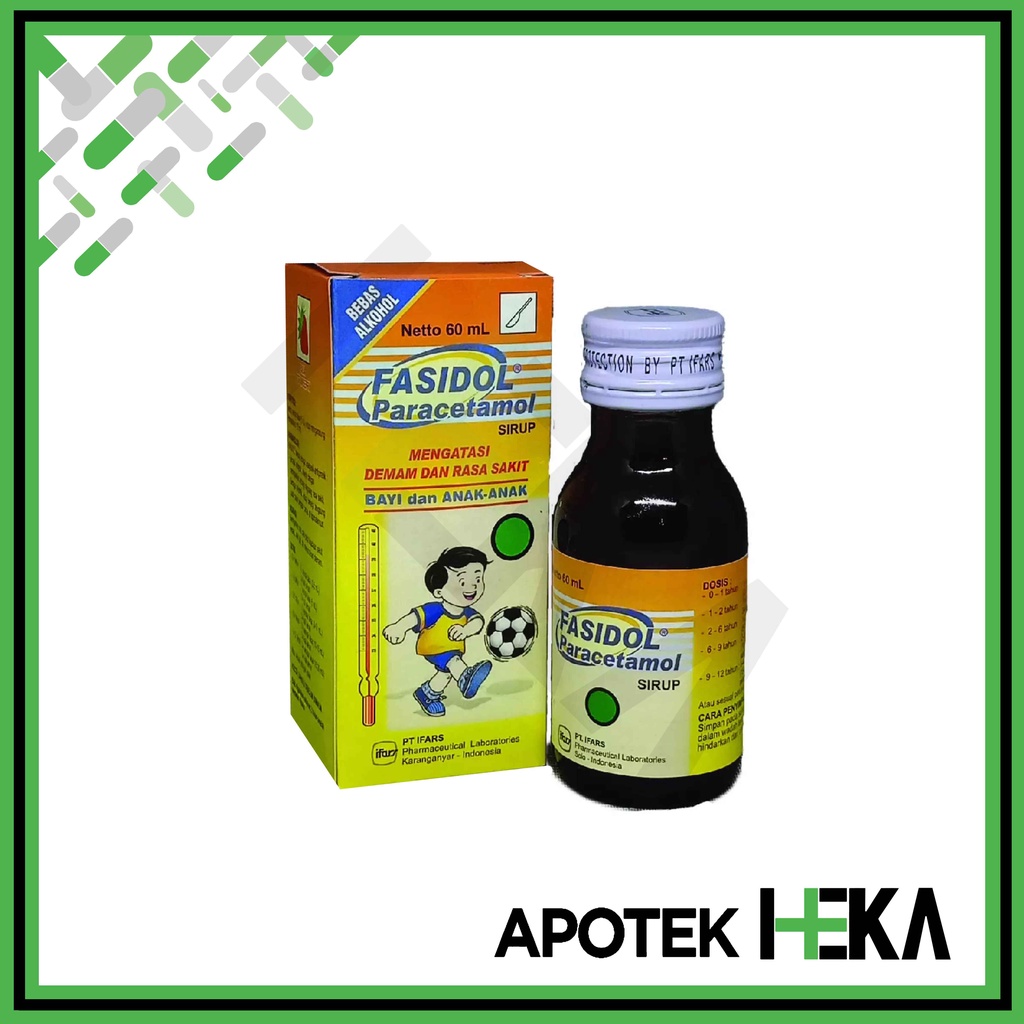 Fasidol Sirup 60 ml - Sirup Paracetamol Demam Anak (SEMARANG)