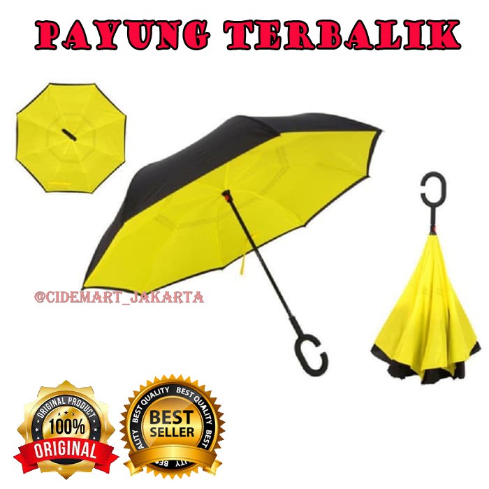 [ORIGINAL] PAYUNG TERBALIK REVERSE KAZBRELLA GAGANG C
