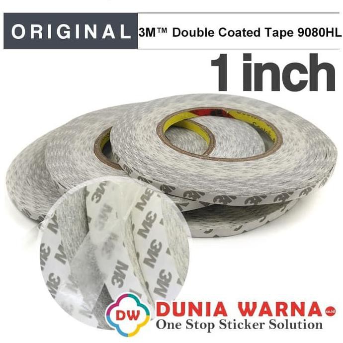 

JUAL 3M Double Tape Tissue 9080 Lebar 1 inch Roll 50 Meter