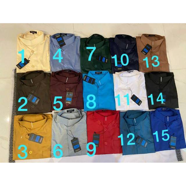 BAJU KOKO AMMU ORIGINAL BAJU KOKO HAIBAH LENGAN PANJANG POLOS