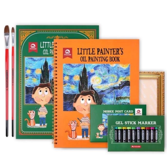 

Oil Painting book Mobee Drawing set Alat lukis anak