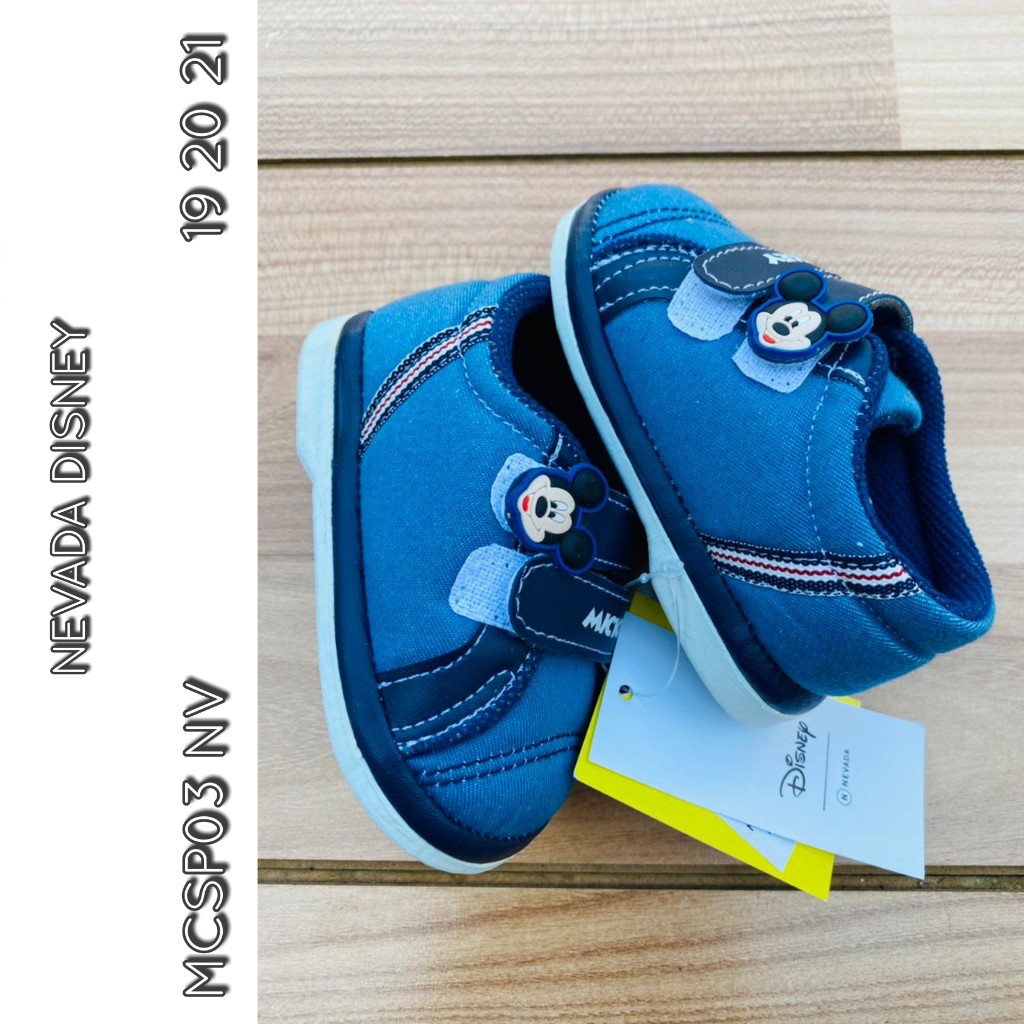 sepatu anak bayi mouse biru