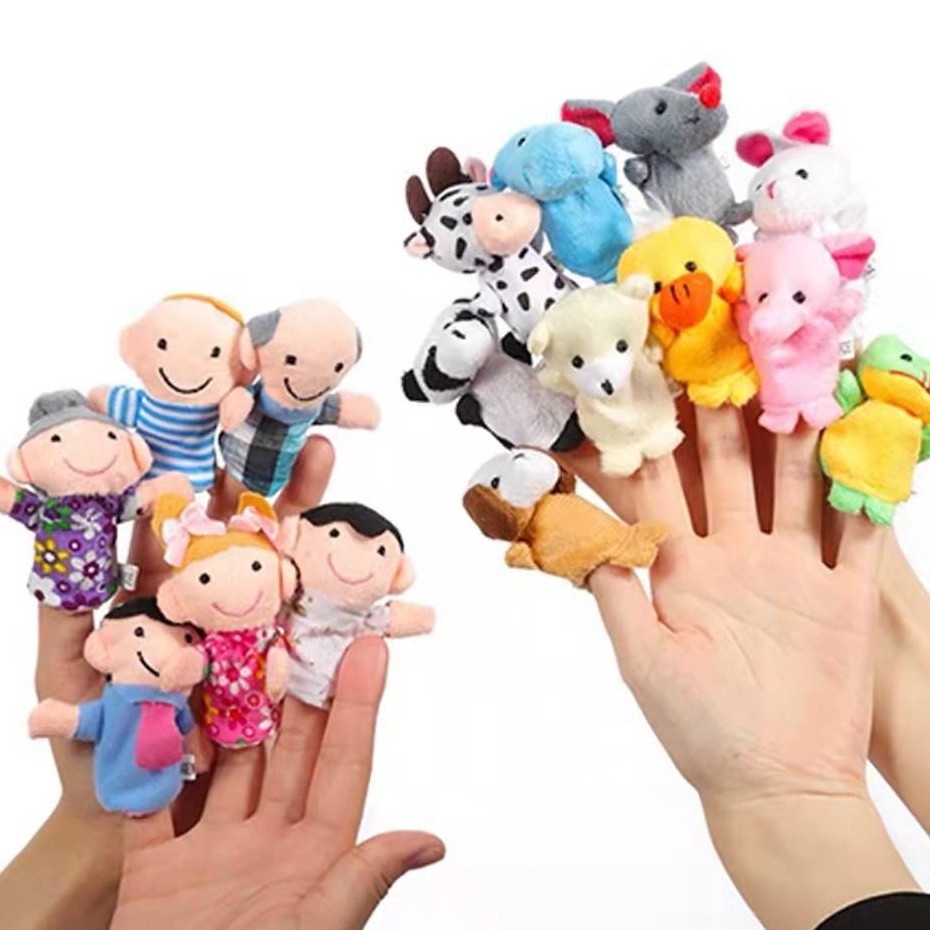 Boneka Jari Mainan Anak Bayi Finger Puppet Mainan Edukasi Boneka Tangan Karakter/C 216