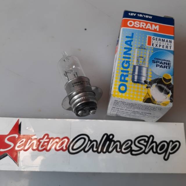 Bohlam lampu depan Jupiter Shogun 125 Supra X 125 Osram 12 V 18/18W