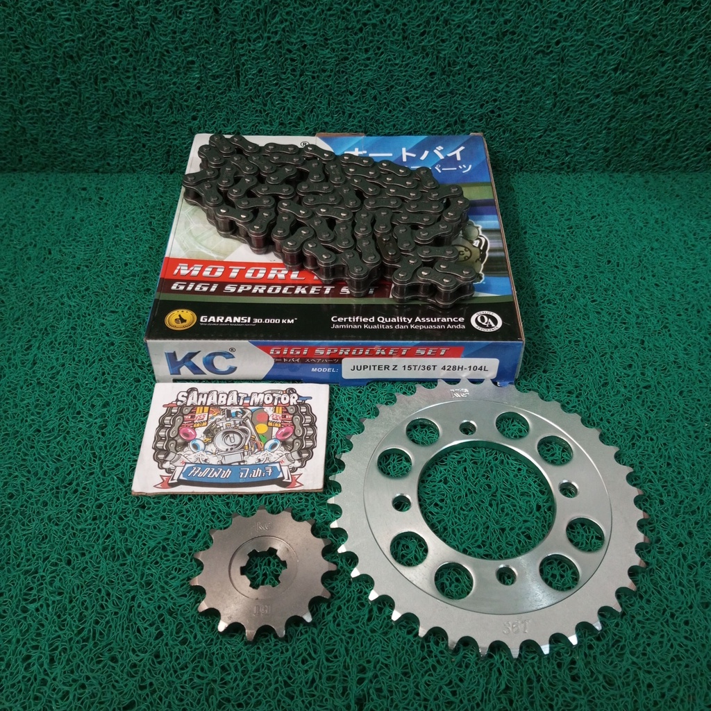 KC GEAR GIR SET GIR PAKET MODEL SSS JUPITER Z VEGA F1ZR CRYPTON