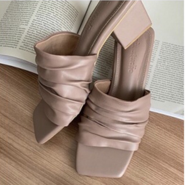 pixfootwear x honeykwk mauve namu slide heel size 36 pix footwear pix foot wear honey kwok