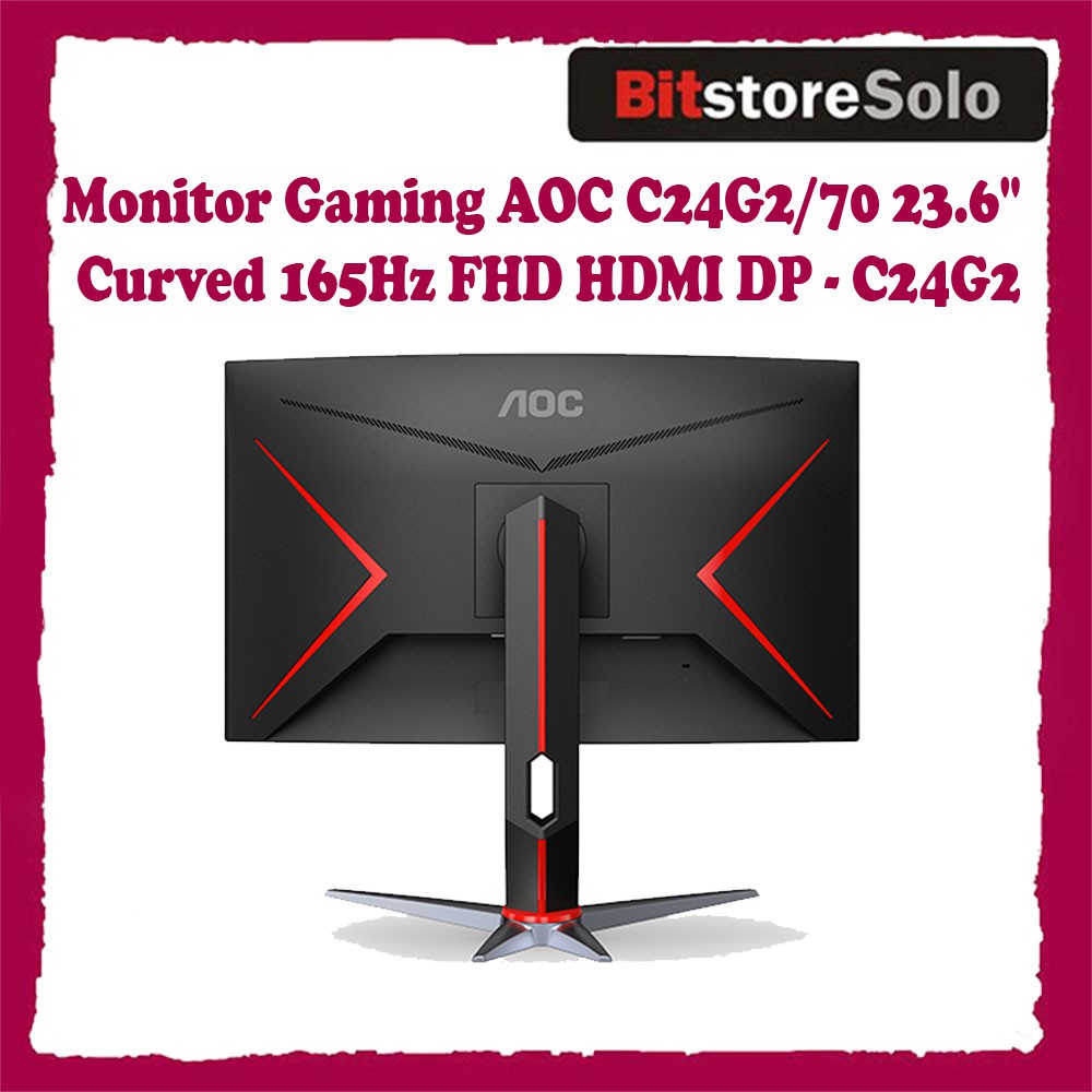 Monitor Gaming Lengkung Aoc C24g2 70 23 6 Curved 165hz Shopee Indonesia