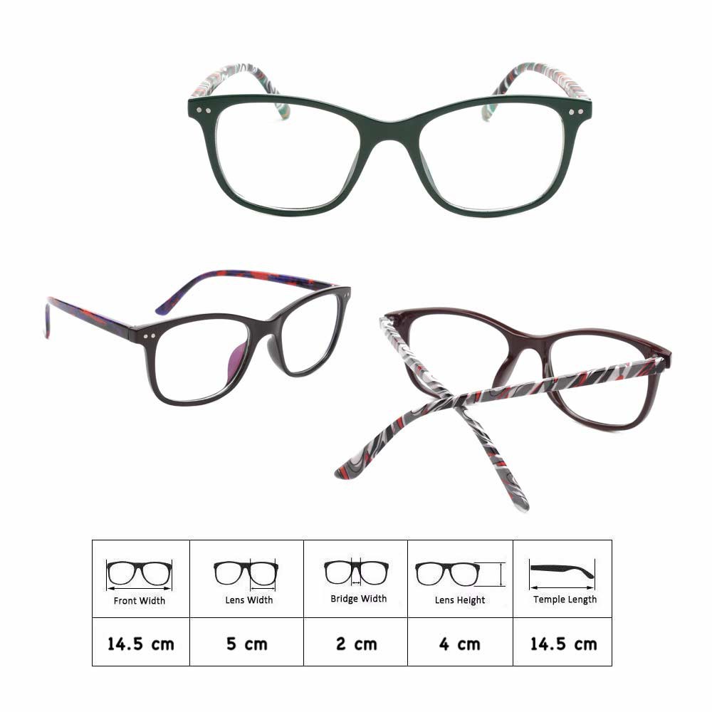 Kacamata Anti Radiasi [ Hitam ] Pria &amp; Wanita - Design Korea - HM489