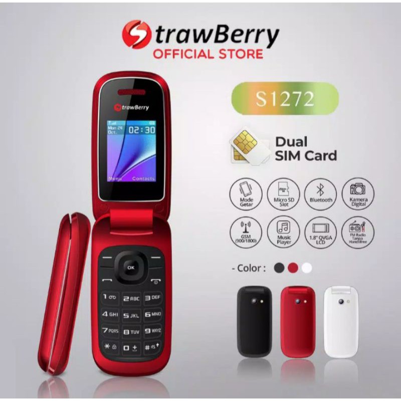 hp lipat strawberry, hp jadul, hp camera mirah