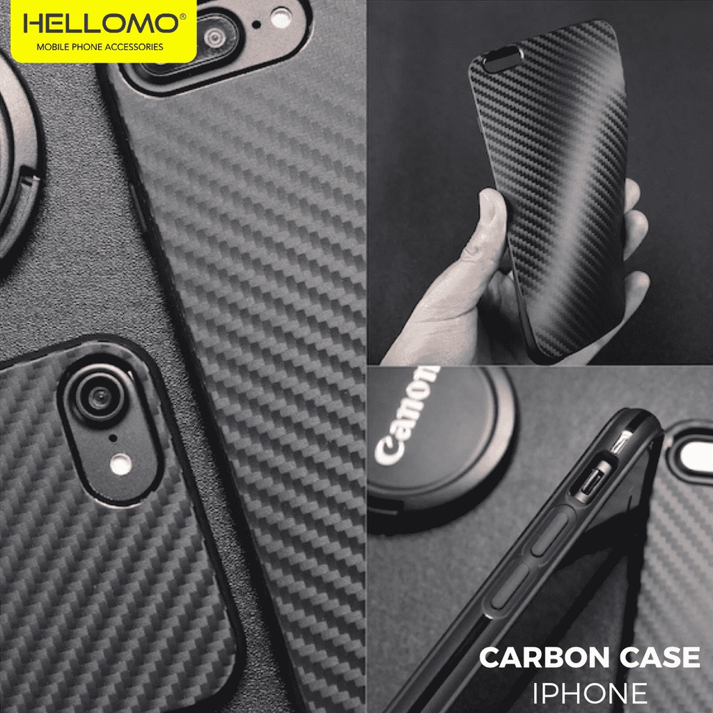 Carbon Case Casing Premium Black iPhone 5 5S SE 6 6S 6+ 6S+ 7 7+ 8 8+ X XR XS MAX