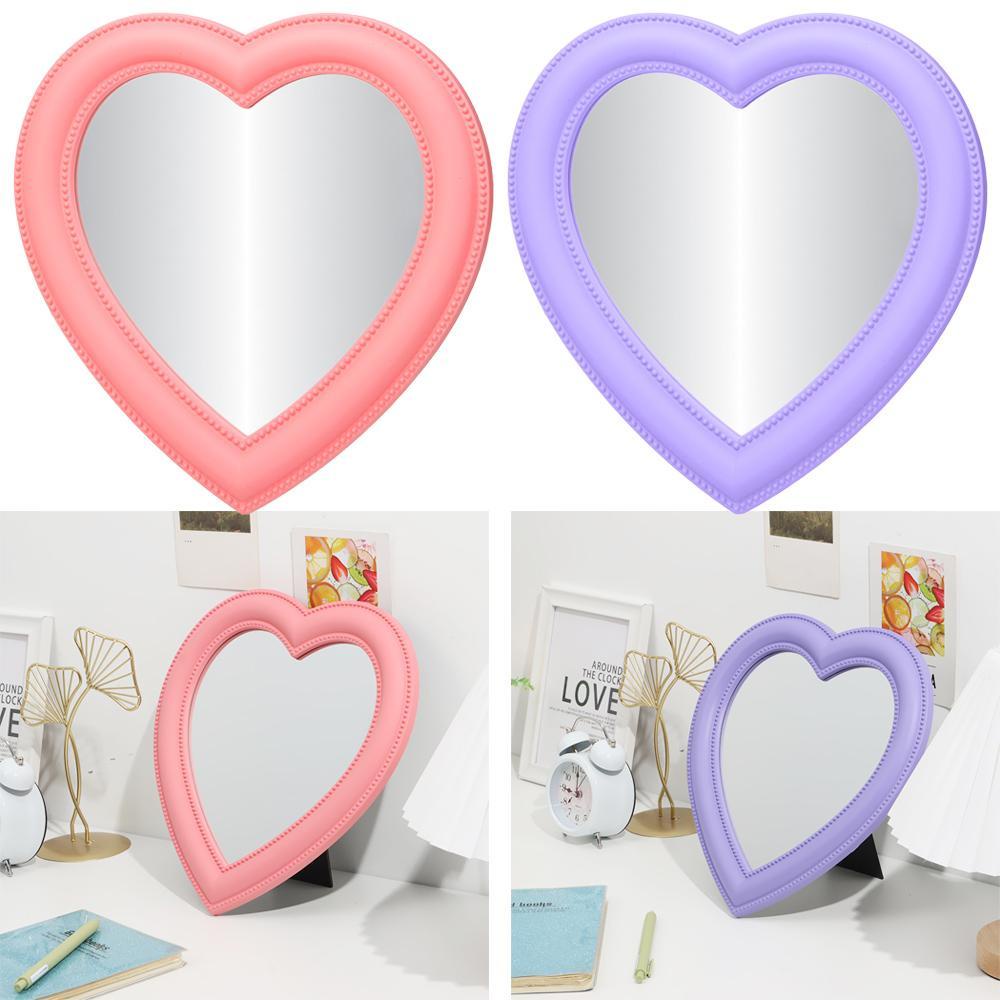 R-flower Cermin Kosmetik Portable Kado Kamar Love Heart