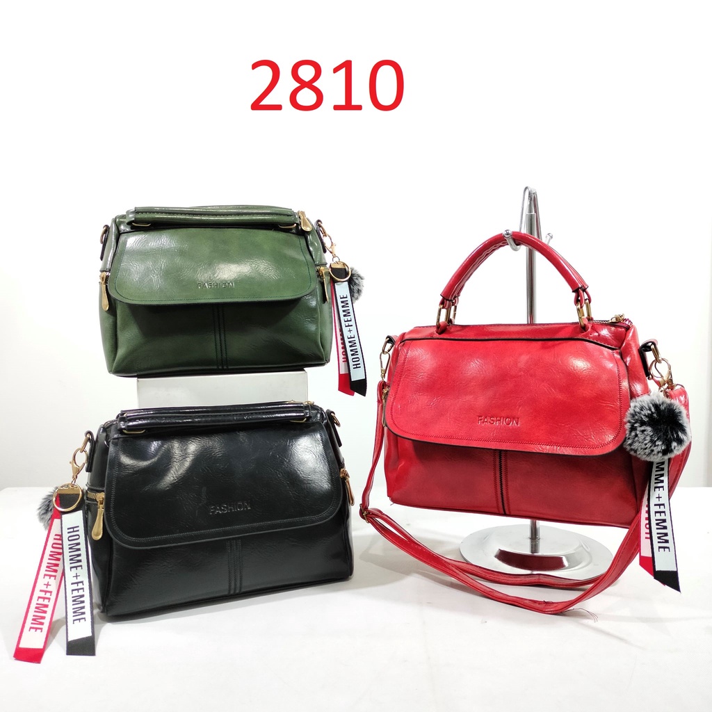 Gratis Gantungan Tas Pompom! Tas Import Wanita Bisa Selempang Berkualitas 6008/2810