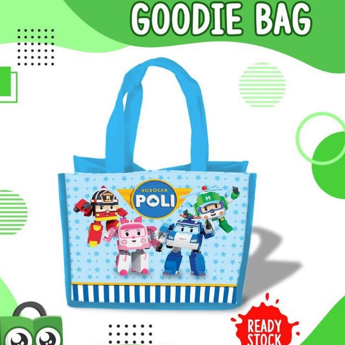 

Tas Goodie Bag Robocar Poli Custom Nama Souvenir Acara Ultah Anak Murah Berkualitas