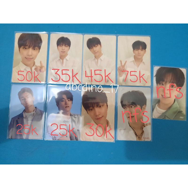 Pc Photocard Seventeen 24H Dino Woozi Vernon Janjiw Carver Reg Lim b HMV