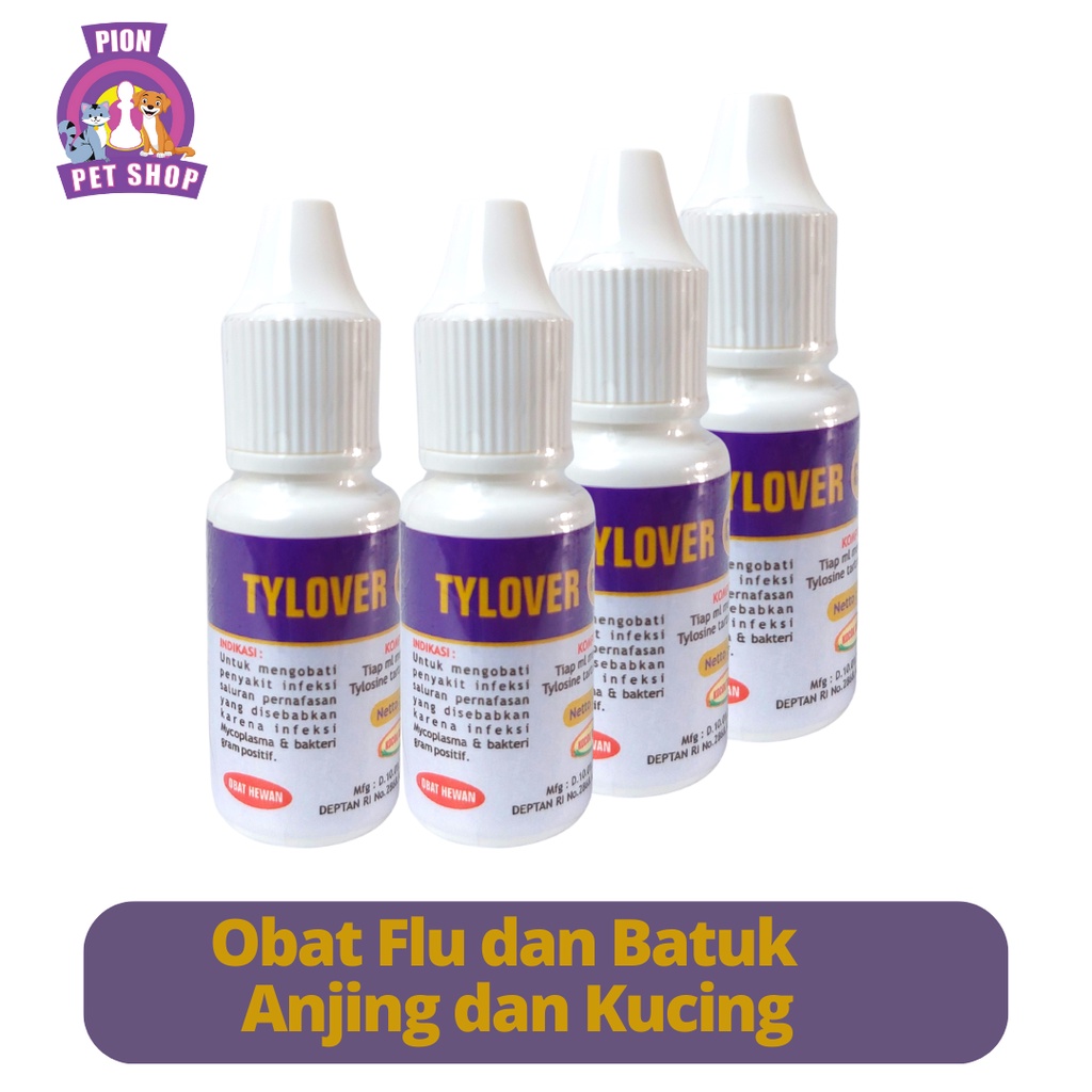 TYLOVER 10 ml Obat Flu dan Batuk Patten untuk anjing dan kucing