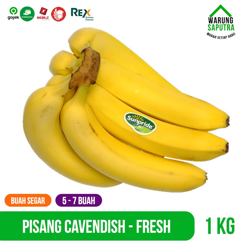 

Buah Pisang Cavendish Sunpride Segar Bandung 1kg