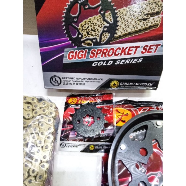 Girset gear set gir set cbr 150 new led hole 6 yuzaka model sss