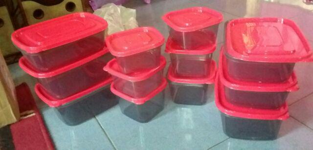 Calista Rumoi Isi 12 Pcs Food Container Tempat Penyimpanan Makanan Toples Kue Wadah Bumbu Serbaguna
