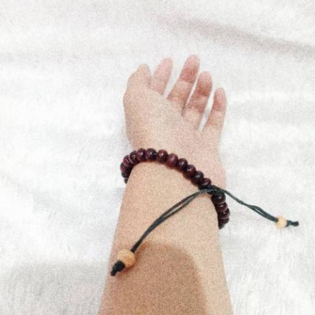 Gelang Kayu Model Tasbih