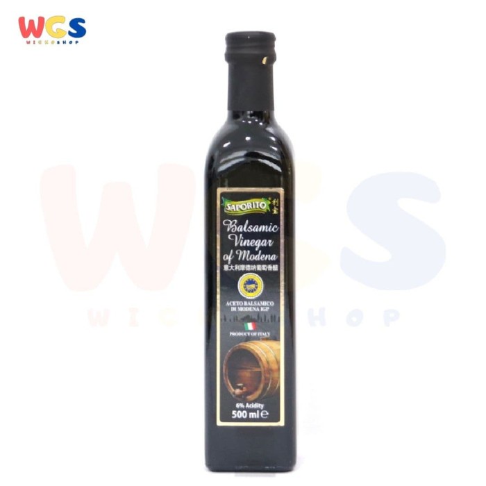 

Saporito Balsamic Vinegar Of Modena - Cuka Balsamik Saus Salad -500 Ml 061