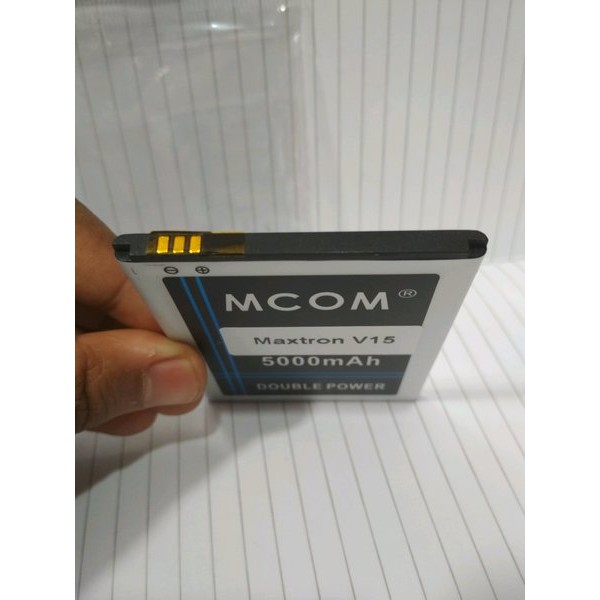 Battery Batre Baterai Double Power Mcom Maxtron V15