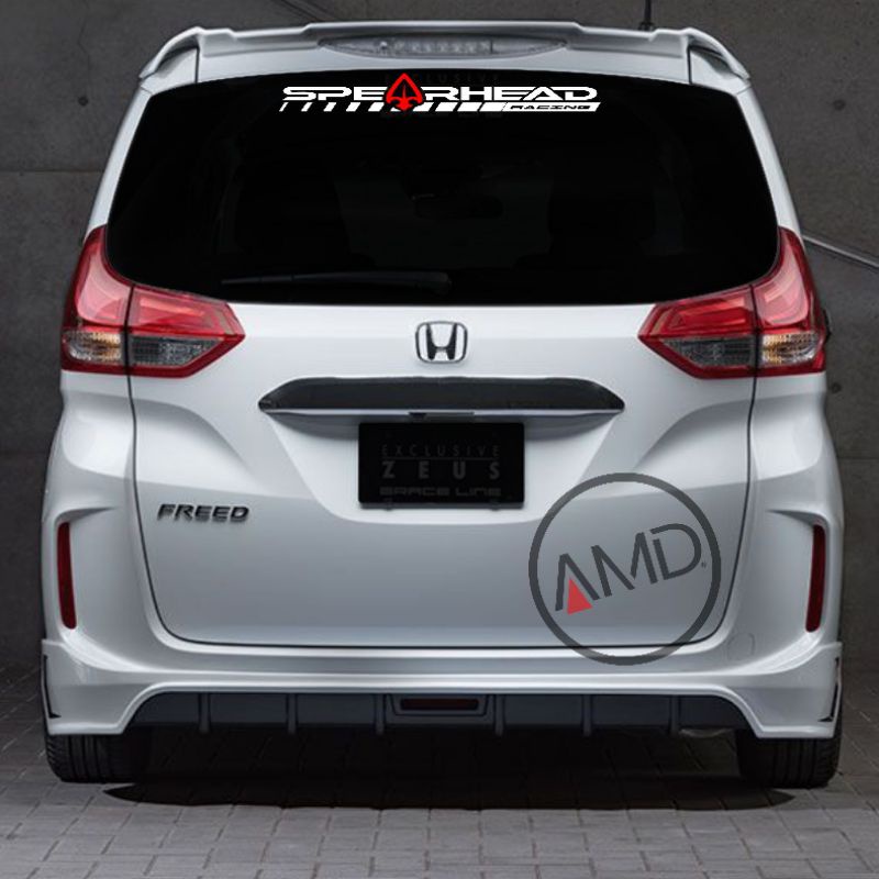 Stiker kaca depan sticker mobil stiker belakang mobil SPEARHEAD RACING