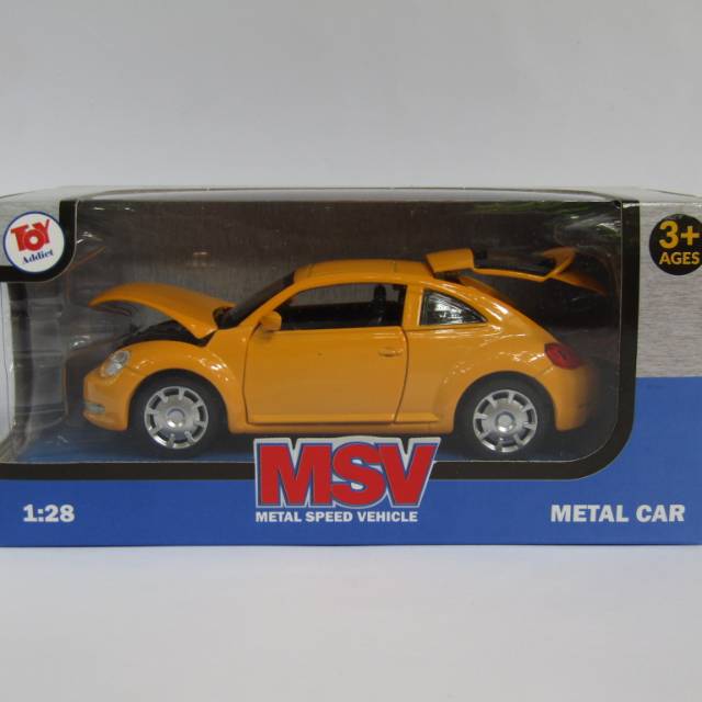 Diecast vw kodok 1:28 toy adict msv - diecast volkswagen - diecast vw