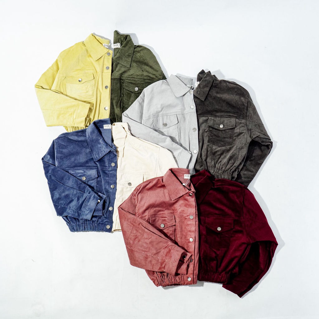 JAKET CORDUROY CROP OVERSIZE JULY