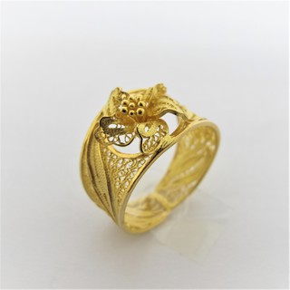  Cincin  emas  asli kadar 875 model  bunga kendari  emas  asli 4 