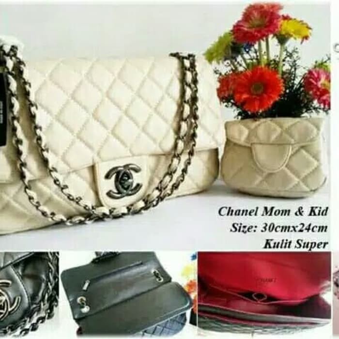 YUK BELI TAS WANITA CHANEL MOM & KID SET DOMPET/TAS KUALITAS IMPORT/TAS BRANDED CEPETAN..