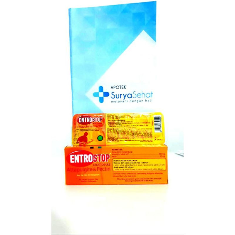 Entrostop Tablet 1 blister isi 10 tablet - Entrostop Herbal Anak 1 sachet isi 10ml