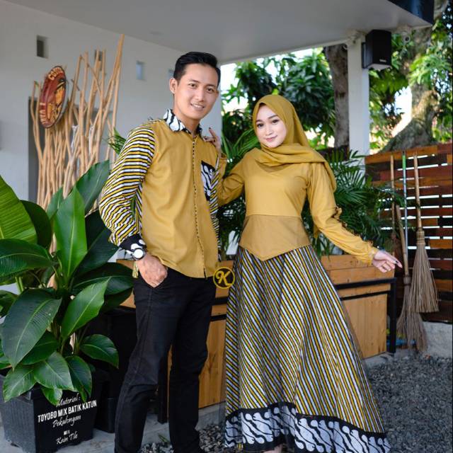 Couple kombinasi lurik|couple modern|batik modern
