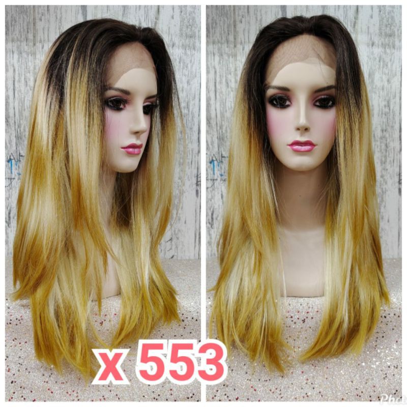 WIG RAMBUT OMBRE LURUS / WIG WAVY X553 [FREE HAIRNET]