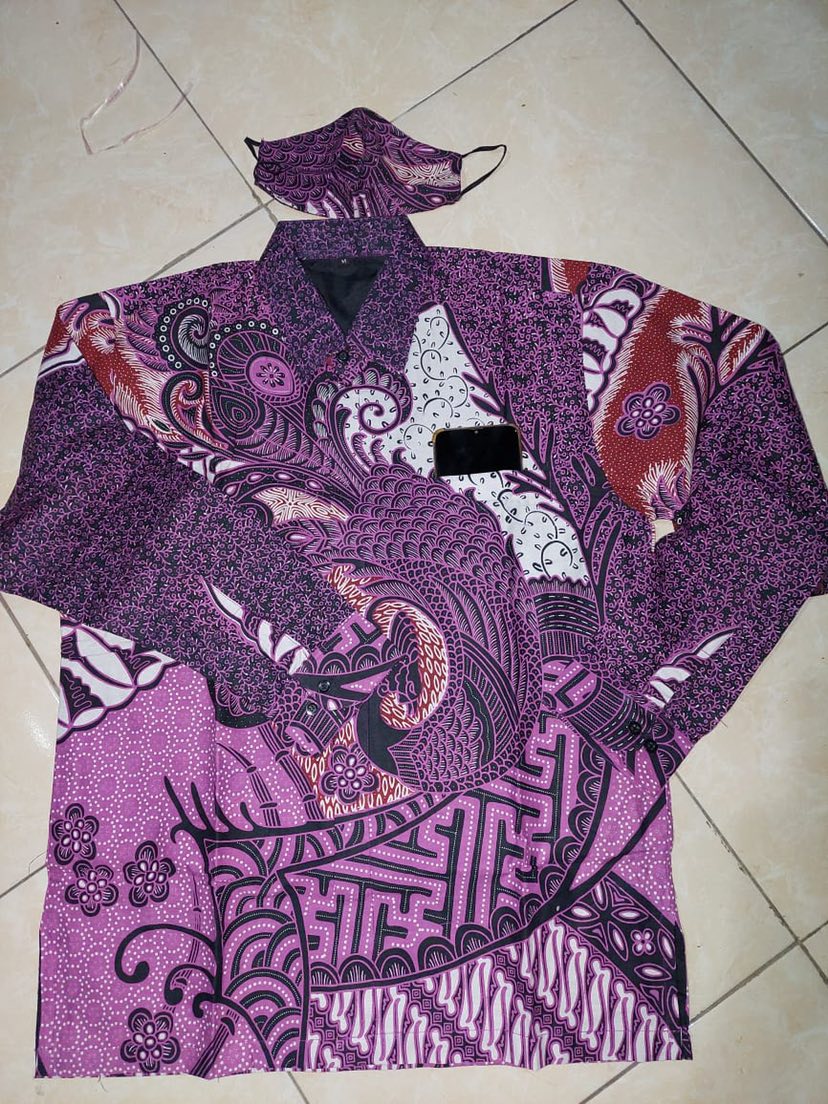 Hai Batik Solo Baju Batik Pria Lengan Panjang Bahan Katun Premium Reguler Fit