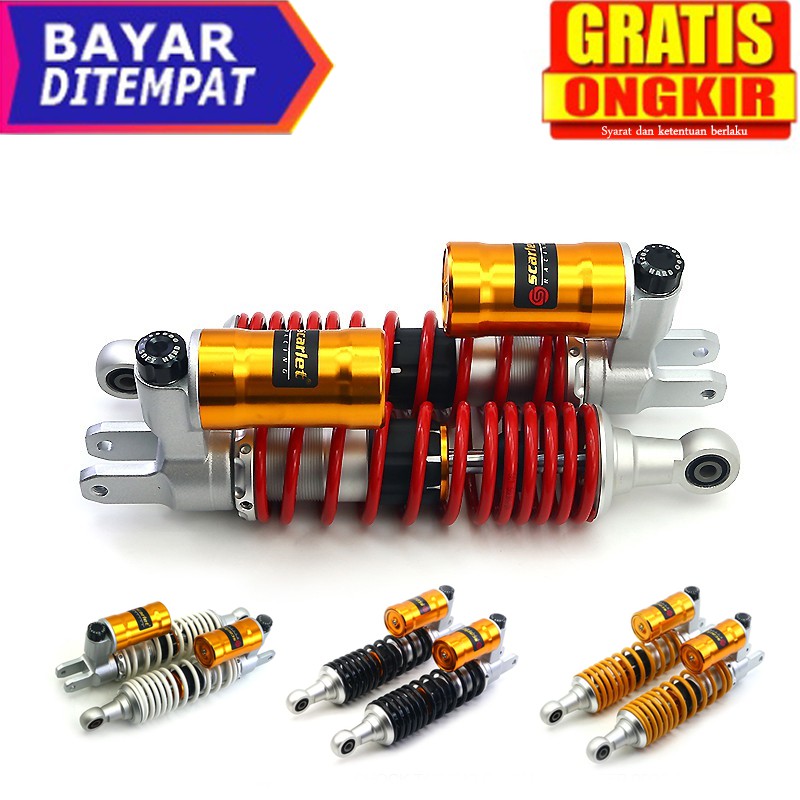 Shock Tabung Bawah Adjuster Aerox 9002 R Red monoshock , shock tabung , shock belakang , shock