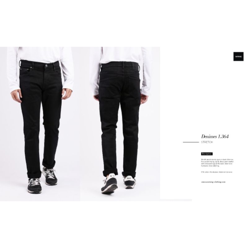 celana hitam warning.warning clothing original.WRNG.