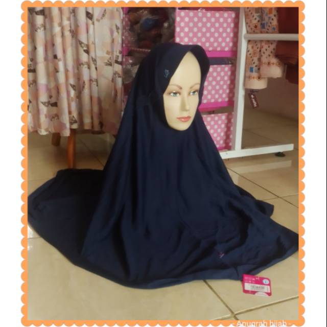 Kerudung Rabbani LX size l biru dongker
