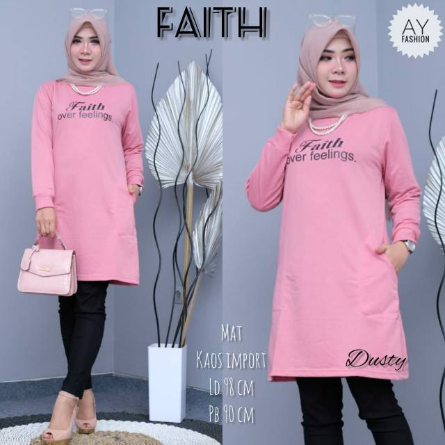 faith over feelings hoodie pink